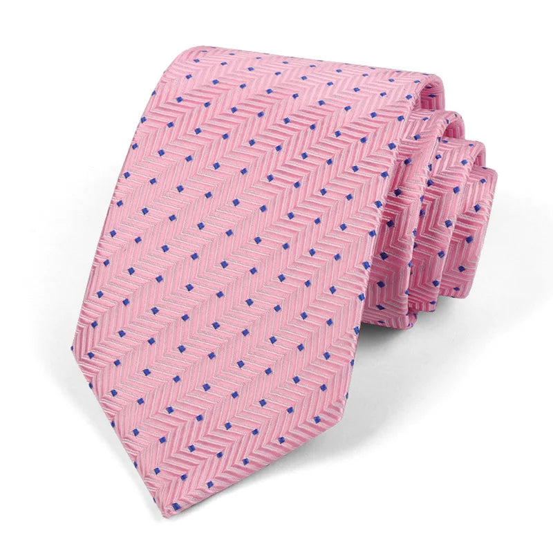 Jacquard Necktie — Polka Dot Edition