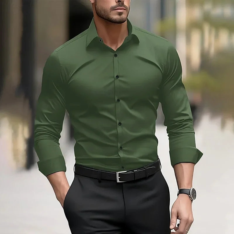 Casual Button-Down Dress Shirt — Signature Fit