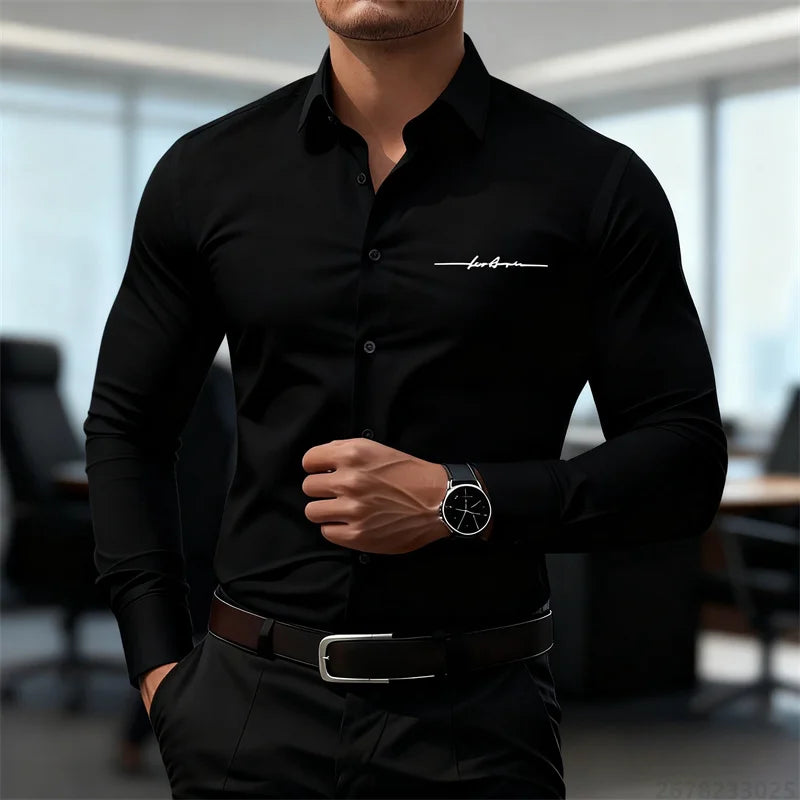 Classic Button-Down Dress Shirt —Tailored Fit