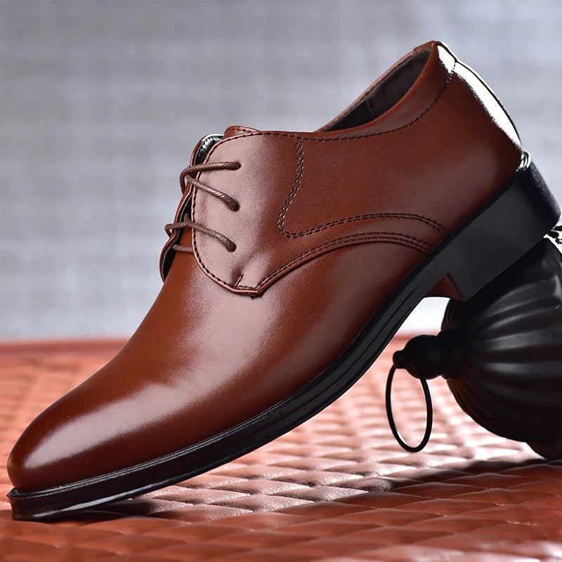 Classic Leather Derby Dress Shoes