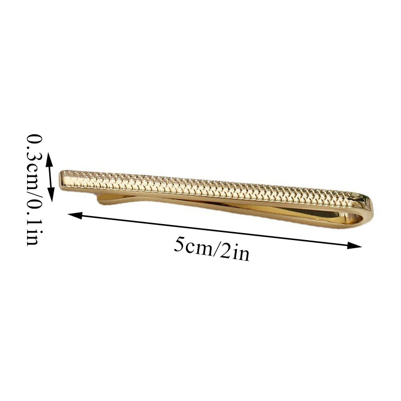 Metal Tie Clip Set — Classic Design