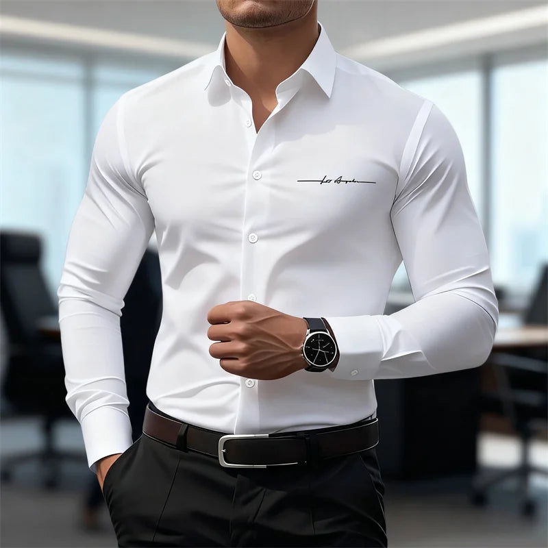 Classic Button-Down Dress Shirt —Tailored Fit