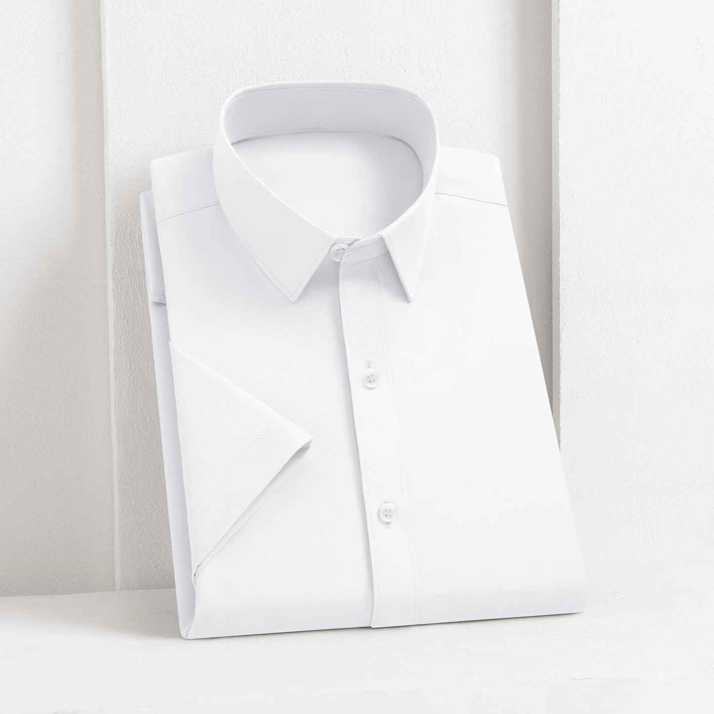 Short‑Sleeve Smart‑Casual Dress Shirt — Solid Summer Edition