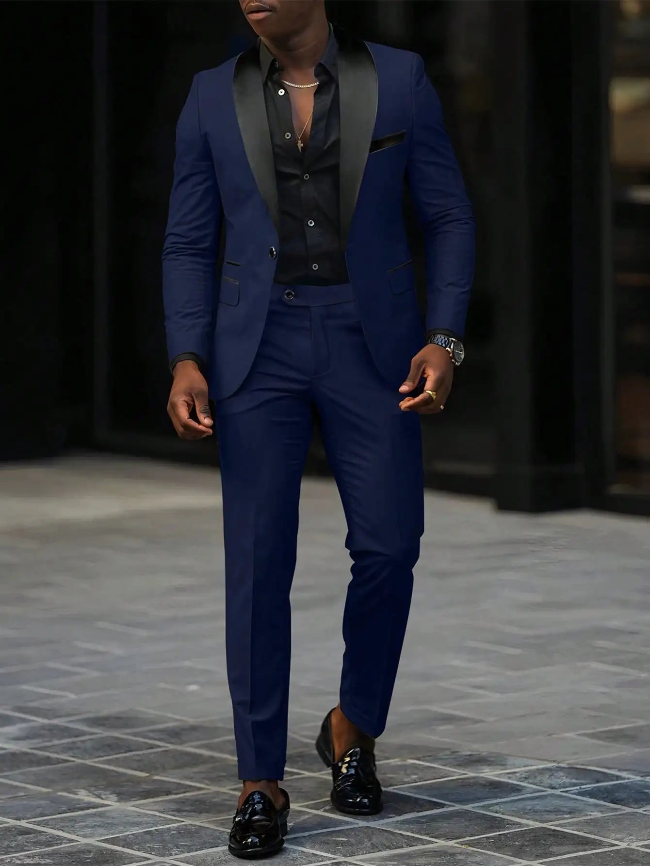 Three‑Piece Suit – Slim Solid Edition