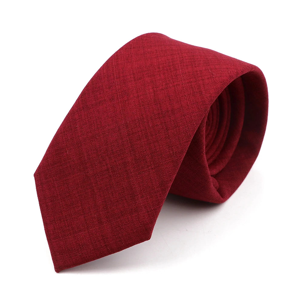 Handmade Cotton Neckties — Premium Solid Colors