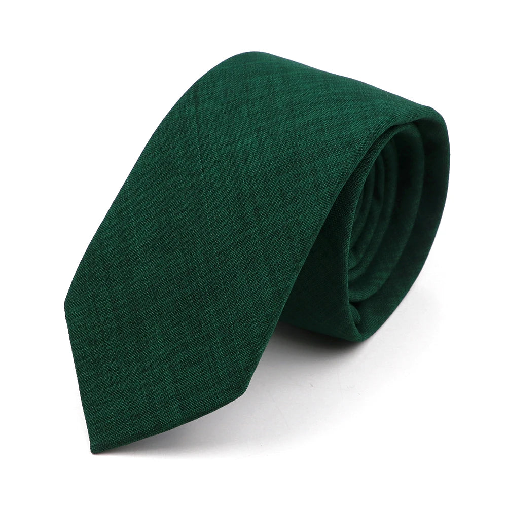 Handmade Cotton Neckties — Premium Solid Colors