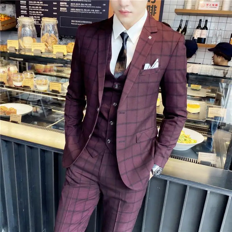 Modern Three‑Piece Suit Set – Smart Casual Edition
