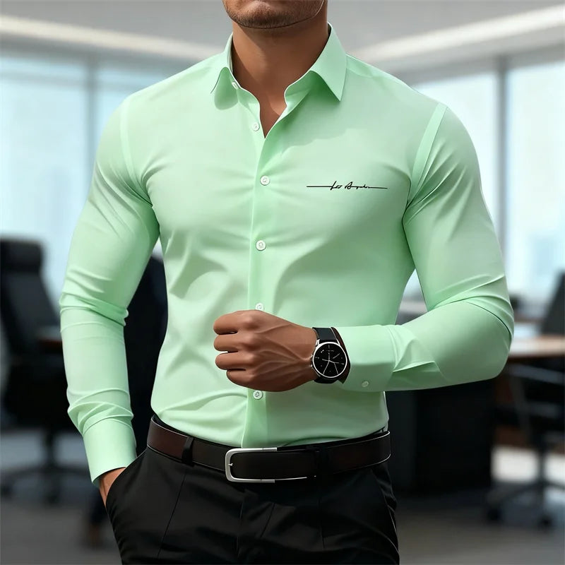 Classic Button-Down Dress Shirt —Tailored Fit