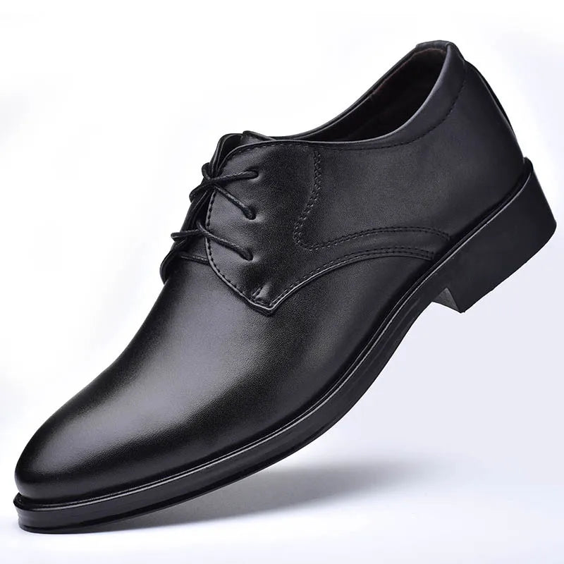 Classic Leather Derby Dress Shoes