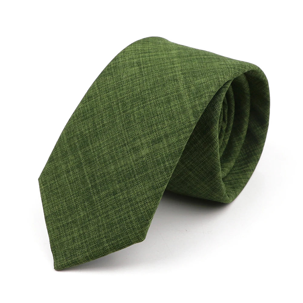 Handmade Cotton Neckties — Premium Solid Colors