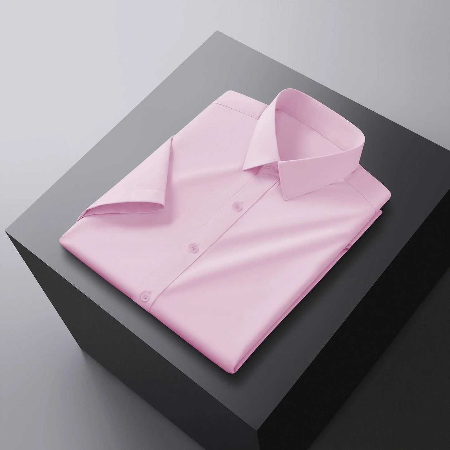 Short‑Sleeve Smart‑Casual Dress Shirt — Solid Summer Edition