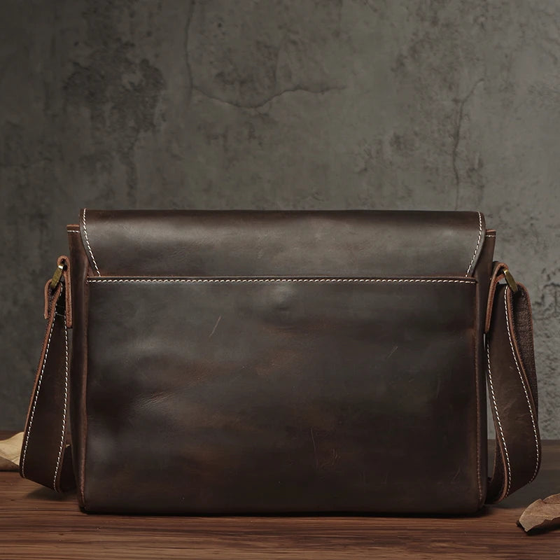 Genuine Leather Vintage Crossbody Bag