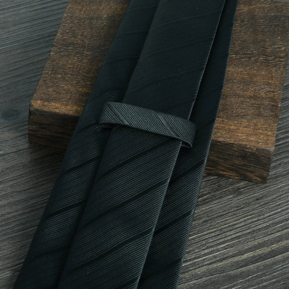 Striped Classic Neckties – 8cm Jacquard Weave