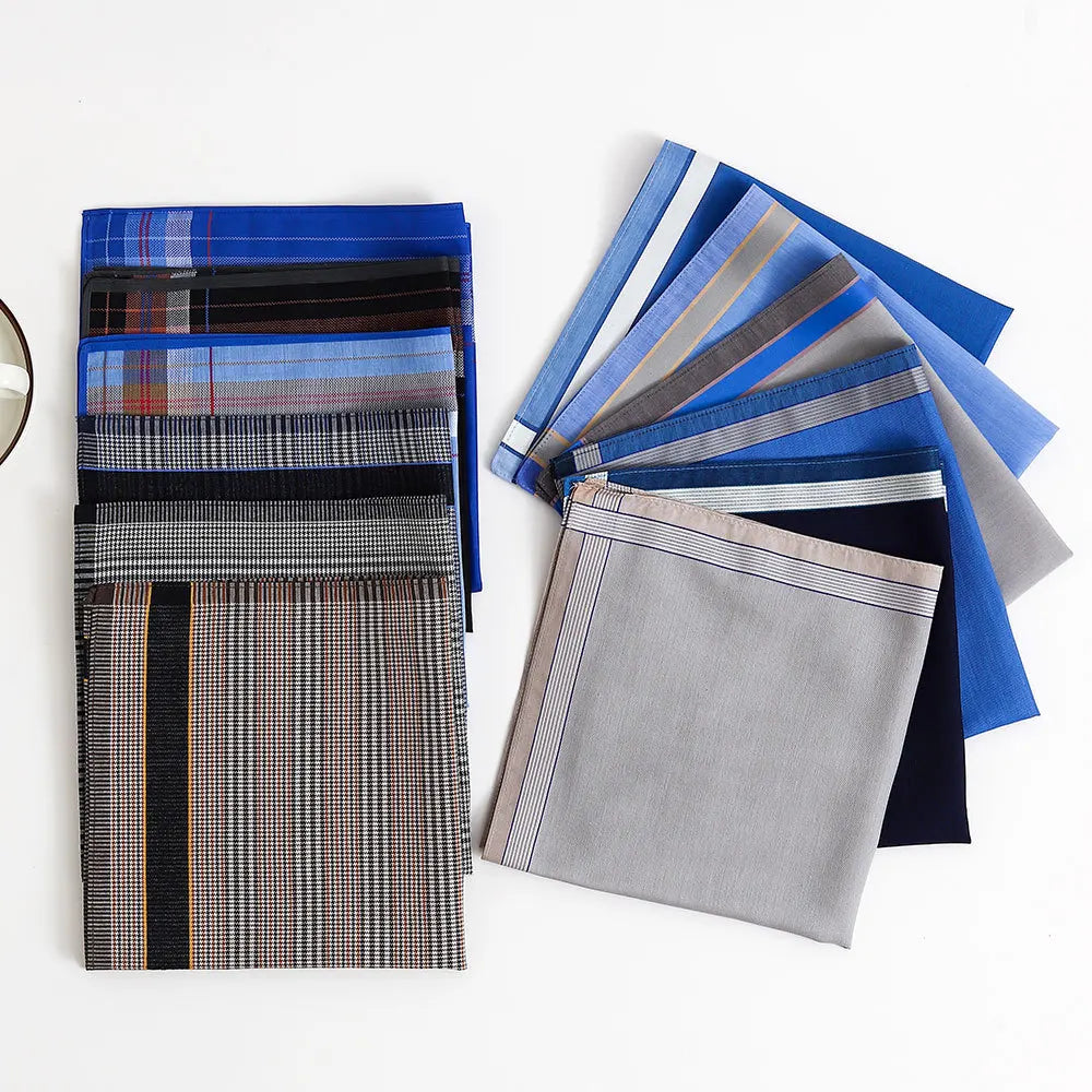 Classic Cotton Handkerchief Set — 3 Piece Pack