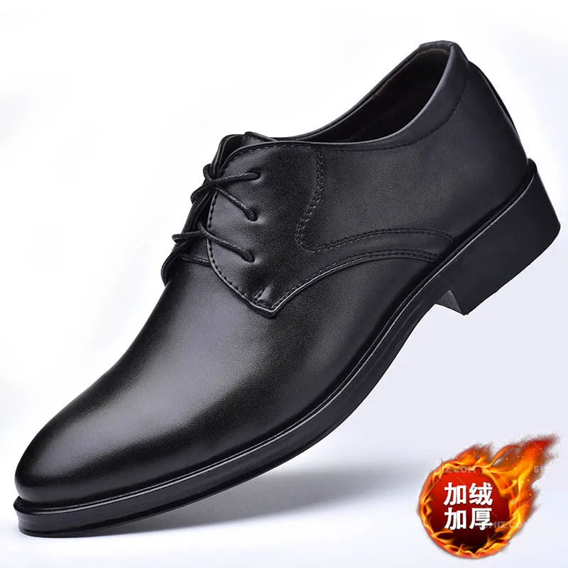 Classic Leather Derby Dress Shoes
