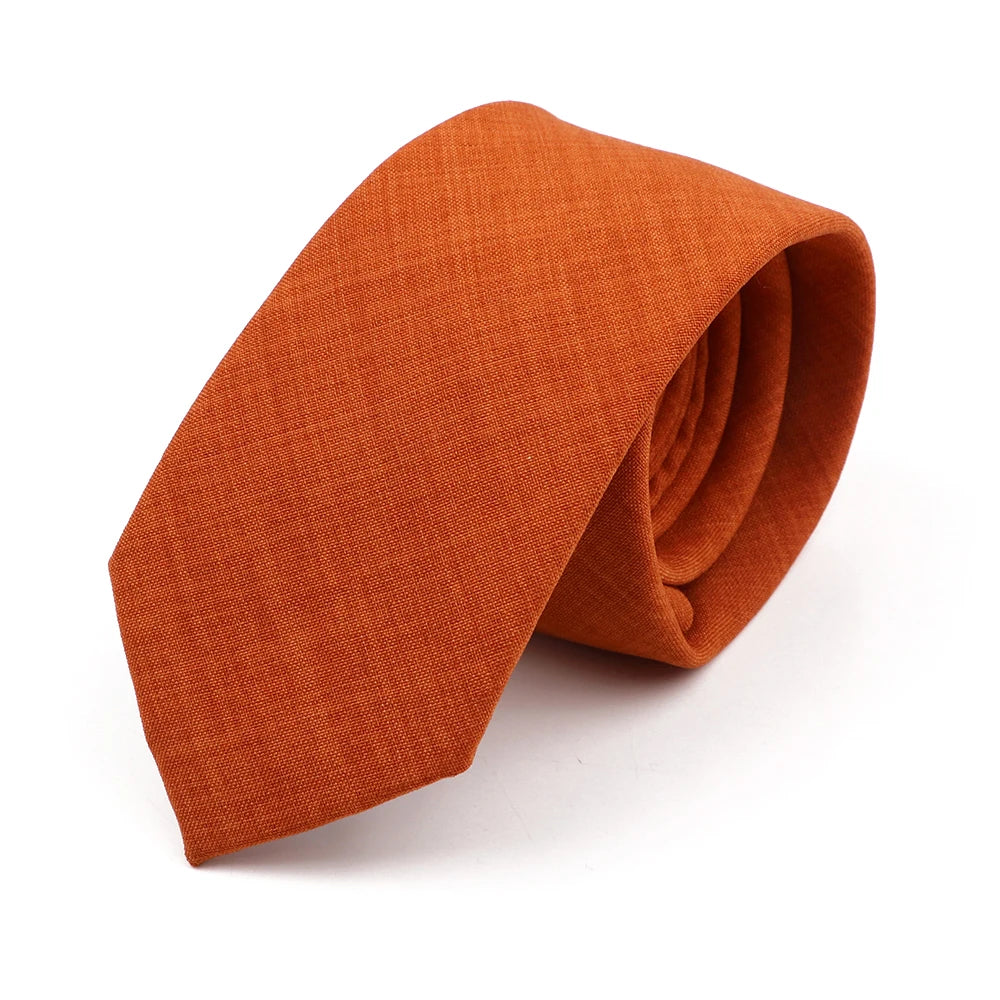 Handmade Cotton Neckties — Premium Solid Colors
