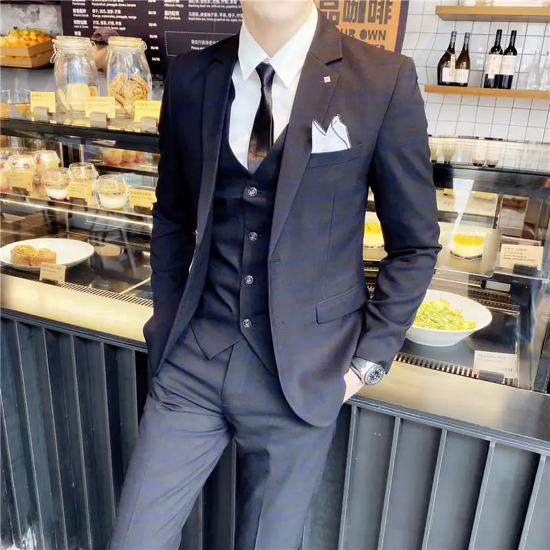 Modern Three‑Piece Suit Set – Smart Casual Edition