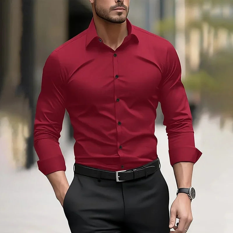 Casual Button-Down Dress Shirt — Signature Fit