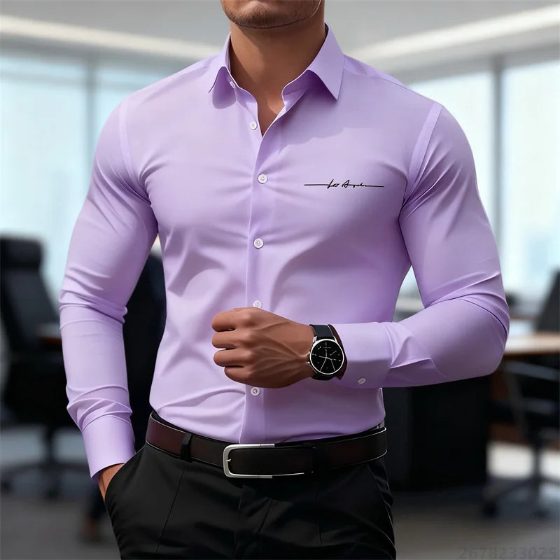 Classic Button-Down Dress Shirt —Tailored Fit