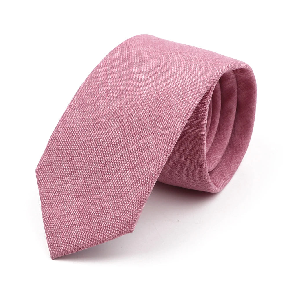 Handmade Cotton Neckties — Premium Solid Colors