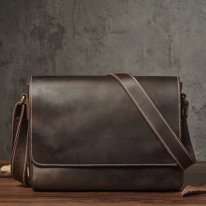 Genuine Leather Vintage Crossbody Bag