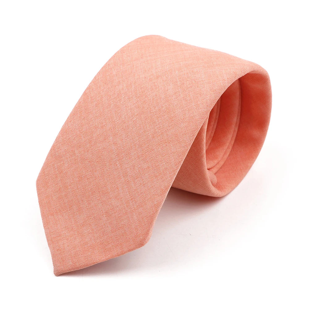 Handmade Cotton Neckties — Premium Solid Colors