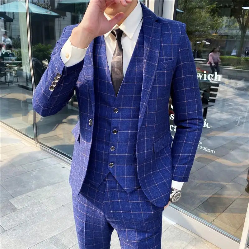 Modern Three‑Piece Suit Set – Smart Casual Edition