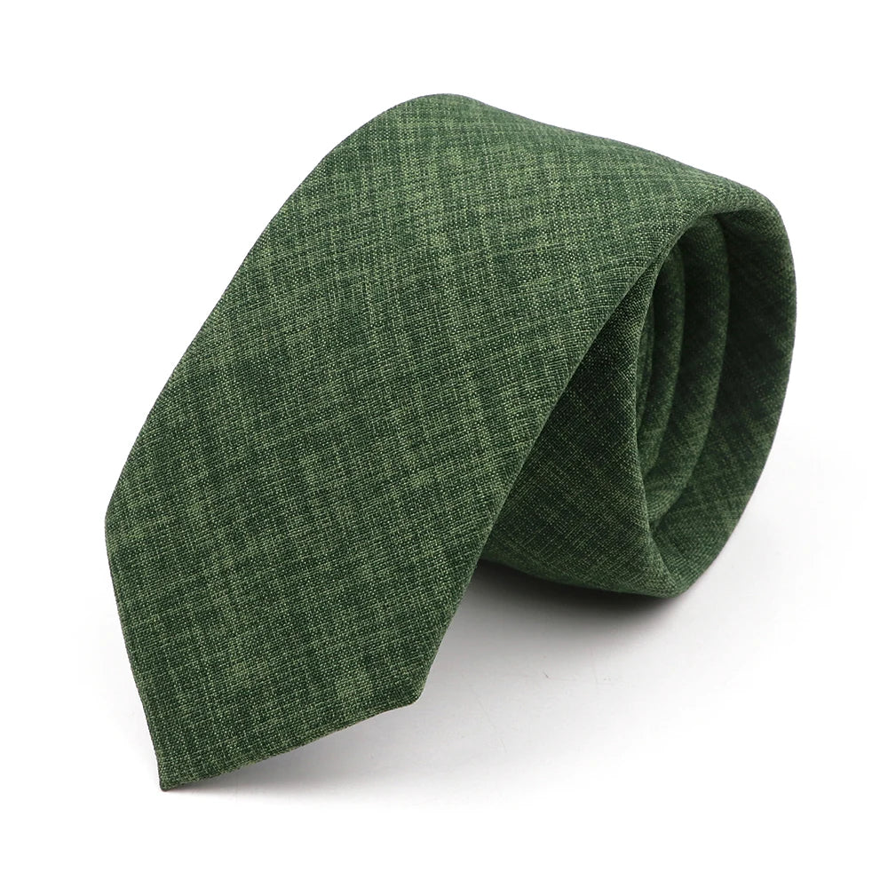Handmade Cotton Neckties — Premium Solid Colors