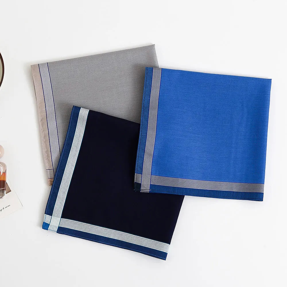 Classic Cotton Handkerchief Set — 3 Piece Pack