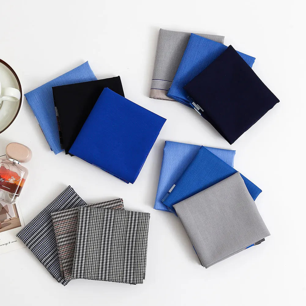 Classic Cotton Handkerchief Set — 3 Piece Pack
