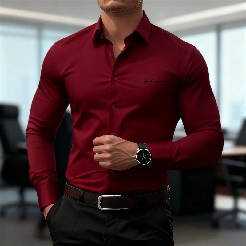Classic Button-Down Dress Shirt —Tailored Fit