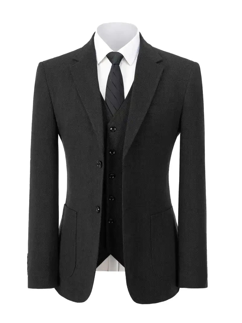 Modern Tweed Suit — 3 Piece Set