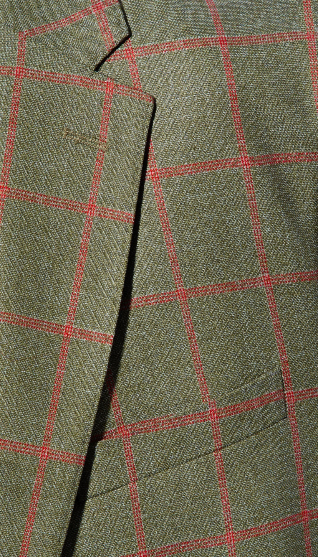 Red Checker Slim Fit Suit