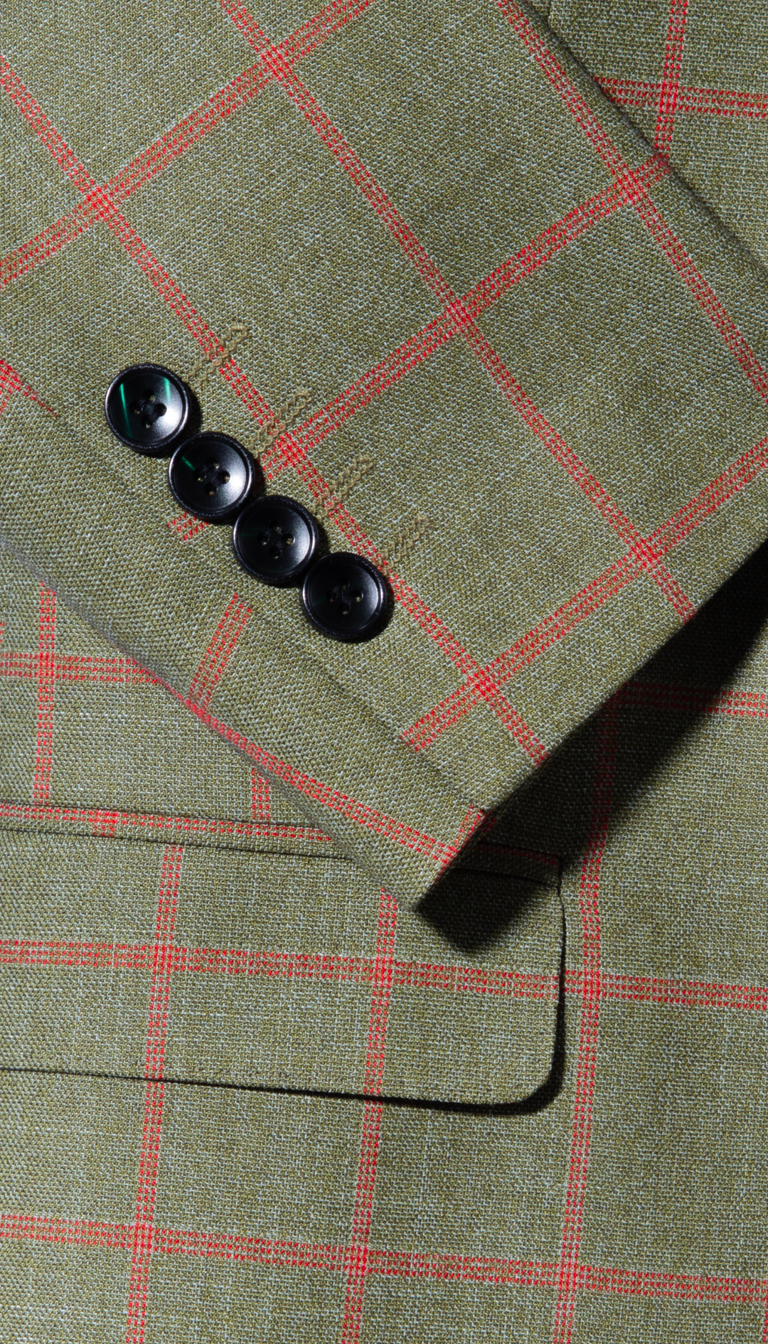 Red Checker Slim Fit Suit