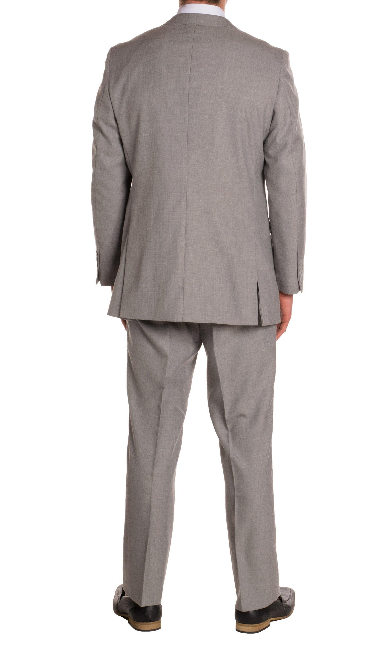 Light Grey Regular‑Fit 2‑Piece Suit
