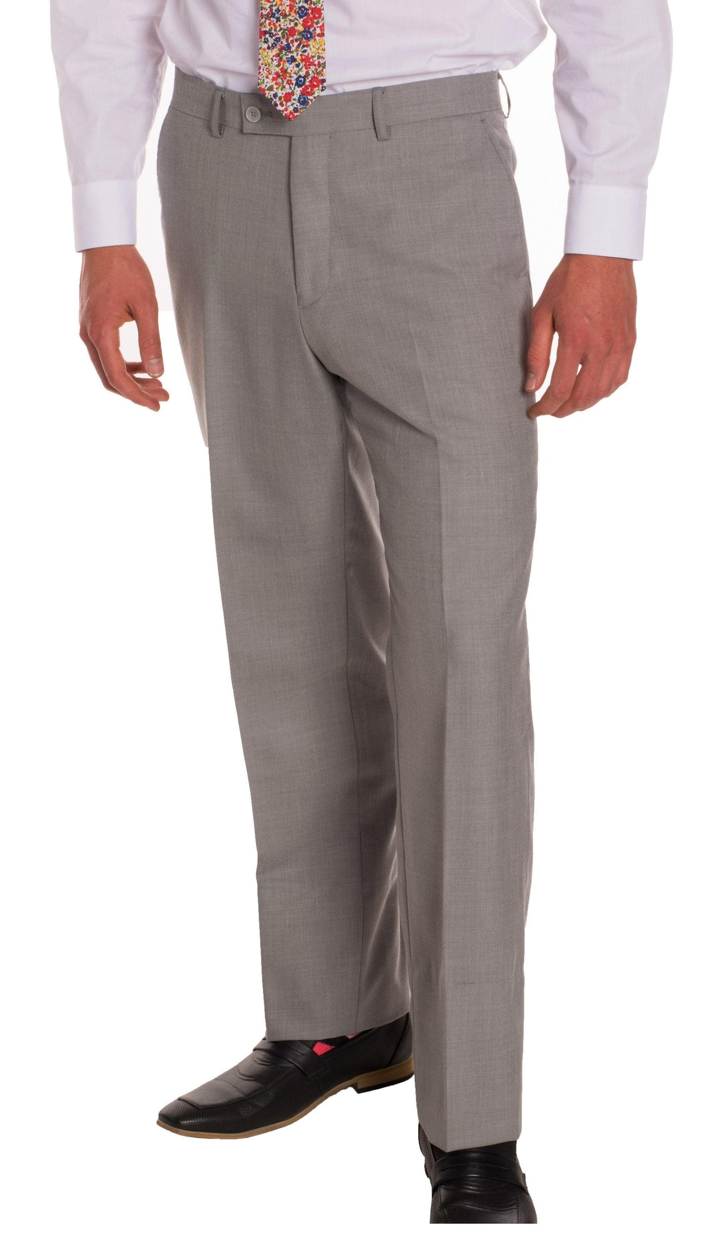 Light Grey Regular‑Fit 2‑Piece Suit
