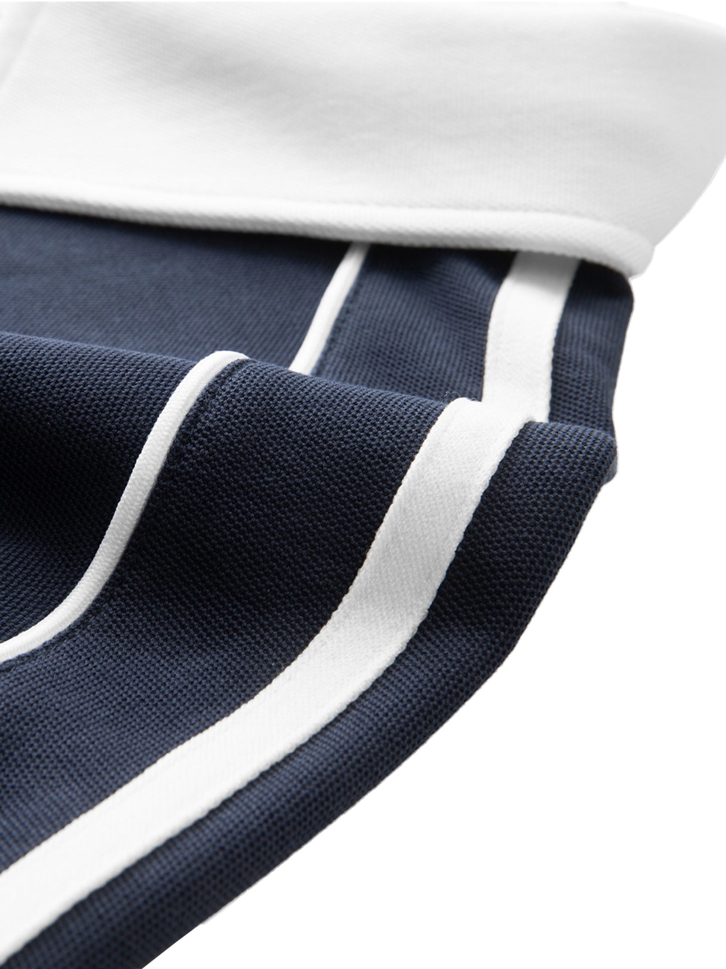 Contrast-Collar Polo Shirt